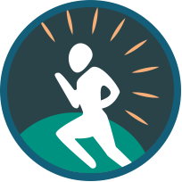 icon running person